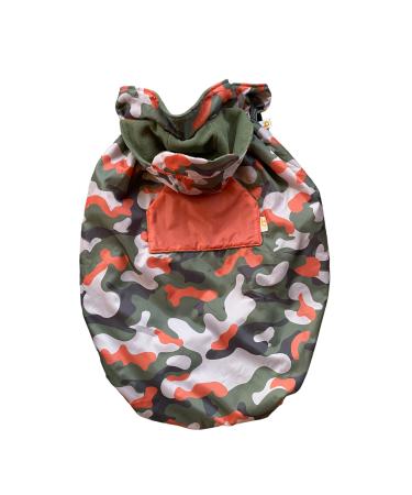 Babywearing All-Weather Waterproof Sling and Baby Carrier Cover Rain Cover with Fleece Lining.Universal Fitting Protection from rain and Wind in All Seasons Fits Front & Back Carriers (Camo)