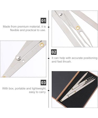 Angoily Eyebrow Scale Ruler Measuring Tool Eyebrow Measurement Tool Second Generation Gold Eyebrow Shape 16X4.5X0.6CM Silver - Buy Online on GoSupps.com