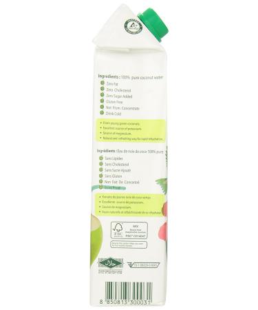 1 Liter 100% Natural Coconut Water - Authentic Vegan Coconut Juice from Thailand - Buy Online on GoSupps.com
