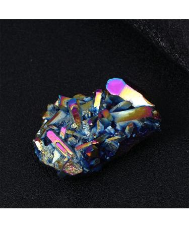 TOVINANNA 1pc Crystal Cluster Ornament Amethyst Crystals Titanium Coated Crystals Home D cor Adornment Decor Colorful 6X4CM - Buy Online on GoSupps.com