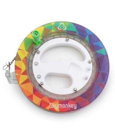 Skymonkey Kite Winder I Cable winch for kite accessories I 150m kite line Rainbow