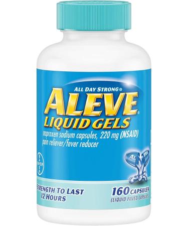 Aleve Liquid Gels Bulk Size Value 2 Pack - 160-Count Bottles - Buy Online on GoSupps.com