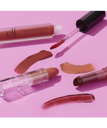 e.l.f. Cosmetics Liquid Matte Lipstick in Praline - 0.1 Ounce - Highly Pigmented, Quick Drying & Smudge Proof Formula with Nourishing and Softening Benefits - Diamond-Shaped Wand for Precise Application - Buy Online on GoSupps.com