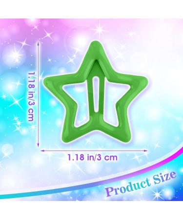 30 Piece Star Hair Clips for Girls - Cute Glitter Metal Hair Jewelry - Colorful Epoxy Resin Accessories - Buy Online on GoSupps.com