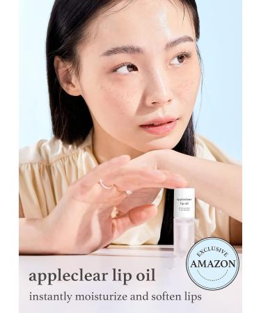 NOONI Korean Lip Oil - Appleclear | Apple Seed Oil & Jojoba Seed Oil | Lip Stain, Moisturizing & Hydrating | 0.12 Fl Oz (Crystal Clear) - Buy Online on GoSupps.com