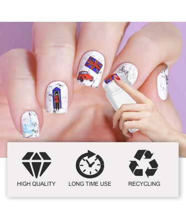 Beaupretty 4-Piece Nail Art Templates Set - Clear Joint Stamps & Acrylic Steel Plates for DIY Nail Art Creativity - Buy Online on GoSupps.com