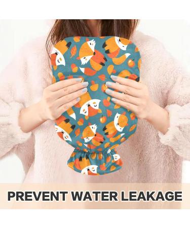 Foxes Nuts 1L Hot Water Bottle with Cover - Small BPA Free Pain Relief Bag for Back Pain & Hot/Cold Therapy - Buy Online on GoSupps.com