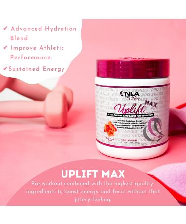 Buy NLA for Her Uplift MAX Pre-Workout - Peach Rings | 30 Servings - Energy Boost & Performance - Buy Online on GoSupps.com