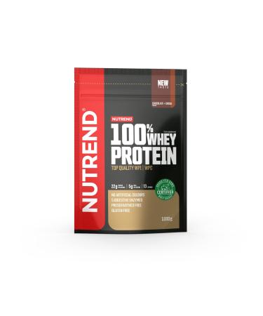 NUTREND Nutrend 100% Whey Protein 1000g bag (Chocolate-Cocoa)