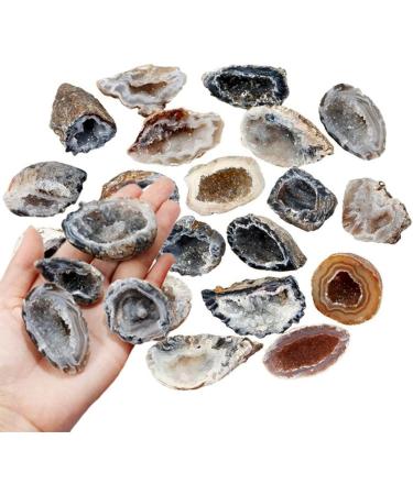 Natural Crystal Rough Raw Gem Collectible Ore s Natural Agate Geodes Drusy Quartz Slice Cluster (Color : 1-3.5cm Size : 1-5 cm) 1-5 cm 1-3.5cm - Buy Online on GoSupps.com