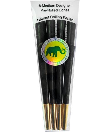 Elephant Rolling Papers Black and Gold Pre-rolled Cones 8 Pack - Buy Online on GoSupps.com