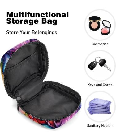 Octopus Sanitary Napkin Storage Bag - Multi-colored Portable Period Bag for Women and Teen Girls | Feminine Menstrual Cup Pouches + Nursing Pad Holder + Tampon Bags - 1Pcs - Buy Online on GoSupps.com