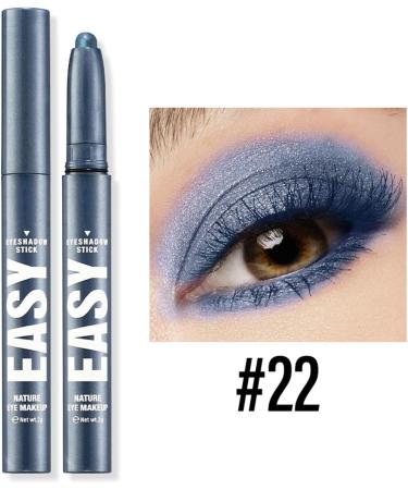Eyeshadow Sticks Multiple-Use Shimmery Glitter Makeup Pen Highlight Base Priming Blusher Eyebrow Pencil Metallic High Gloss Creamy Make Up Pen Silky Smooth Texture Long Wearing Water (Blue One Size) 1 count (Pack of 1) Blue - Buy Online on GoSupps.com