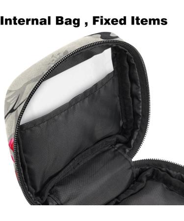 Stylish Menstruation Pad Bag with Zipper - Women's Tampon & Napkin Storage - Cherry Blossom Design - Buy Online on GoSupps.com