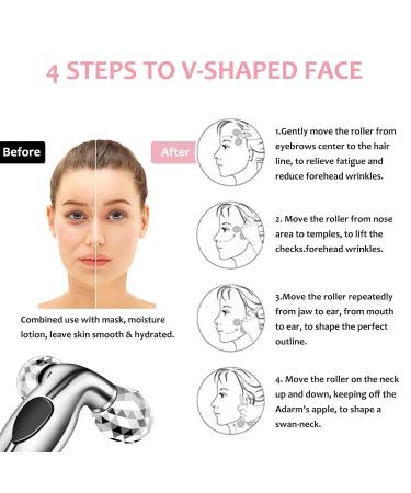 2-in-1 Golden Face Massager Roller | 3D Technology for Anti-Aging & Wrinkle Reduction - Buy Online on GoSupps.com