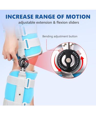 Kids Hinged Knee Brace - Toddler Knee Immobilizer with Stabilizers for Pain Relief & Recovery | Pediatric Post Op ROM Brace for ACL PCL MCL Injuries (Small - Buy Online on GoSupps.com