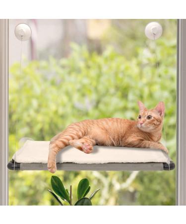 Cat Hammock for Window - Hanging Window Hammock Cat Perch for Indoor Cats - Suction Cup Mounted Window Seat - 26.4 x 15.6 Inches