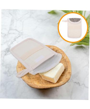 Baluue 6 Pcs Handmade Soap Storage Bag Deep Cleanse Bar Soap Sponge Foam Soap Natural Soaps Flax Black - Buy Online on GoSupps.com