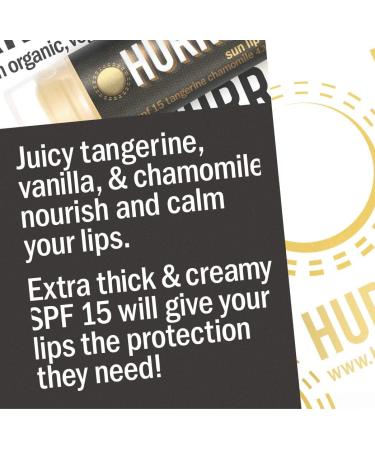 Hurraw! SPF 15 Sun Protection Balm - Tangerine Chamomile (0.15 oz) - Natural Lip Care - Buy Online on GoSupps.com