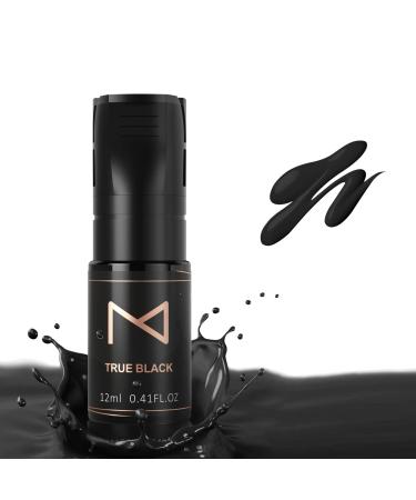 Mellie Microblading M Cosmetic LIQUID Pigment For Eyebrows/Brows Machine Use - Medical Grade - No Mixing - For Professionals Only - 12ml (True Black)