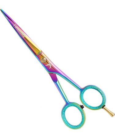 Premium Candure Hairdressing Scissors - Professional 6.5 Hair Cutting Scissors for Men Women & Adults | Extra Sharp Rainbow Design - Buy Online on GoSupps.com