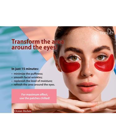 TianDe Hydrogel eye pads with red algae and Yuzu TianDe 56005 60 pieces pads for removing wrinkles under the eyes nasolabial wrinkles forehead - Buy Online on GoSupps.com