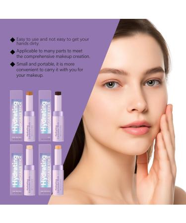  homomdy Full Coverage Concealer Stick Waterproof Long-Lasting Moisturizing Concealer Stick Covers Imperfections and Dark Circles Brightens Under-Eye Skin Suitable for All Skin Tones (2 pcs) - Buy Online on GoSupps.com