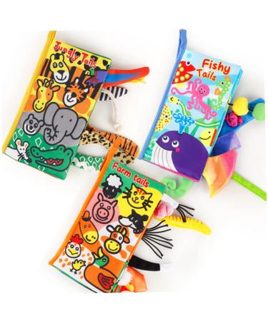 iBASENICE Baby Cloth Book - Soft Animal Study Guide Toy for Infants | Perfect Baby Shower Gift - Buy Online on GoSupps.com