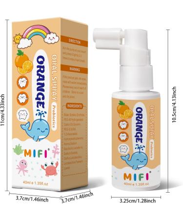 Oral Spray for Children, Cleans Teeth Gently, Freshens Breath Instantly, Pocket - Sized for Hassle - Free Portability (2Pack, Orange) Orange 1.35 Fl Oz (Pack of 2) - Buy Online on GoSupps.com
