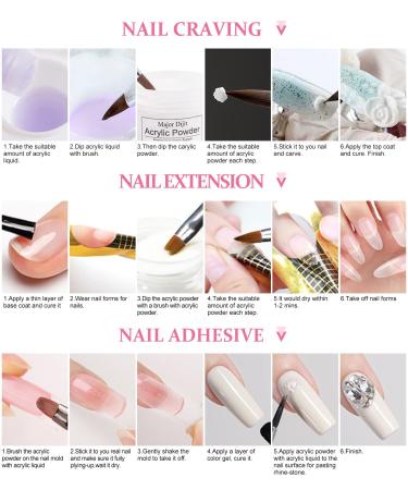 29 Colors Acrylic Nail Kit - Complete Starter Set with Electric Nail Drill UV Lamp & Acrylic Powder - DIY Nail Art Tool for Gel Nails - Buy Online on GoSupps.com