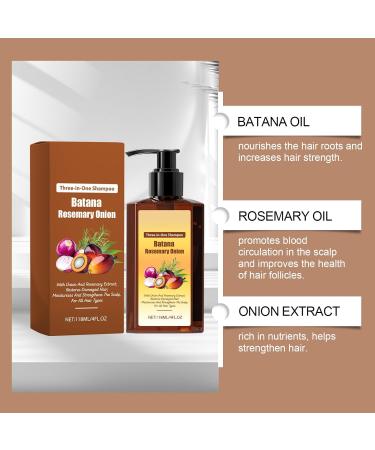  blmcoos 3-in-1 nourishing shampoo with rosemary extract onion shampoo for hair growth strengthens hair roots and adds shine reduces hair loss - Buy Online on GoSupps.com