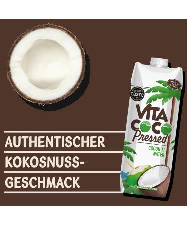 Vita Coco Pressed Coconut Water 6x1L - Naturally Hydrating Rich in Vitamin C & Coconut Puree | Buy Online - Buy Online on GoSupps.com