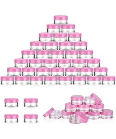 64 Flintronic Pink Cosmetic Sample Jars with Small Spoon - Ideal for Creams, Gels, Beads & More - Buy Online on GoSupps.com