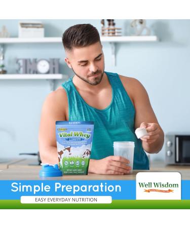 Grass-Fed Whey Protein Powder for Immune Vitality Natural Flavor 2.5lbs (56 Servings) 15g Protein Per Serve Vital Whey Clean Holistic Wellness Nutrition Natural 2.5 Pound (Pack of 1) - Buy Online on GoSupps.com
