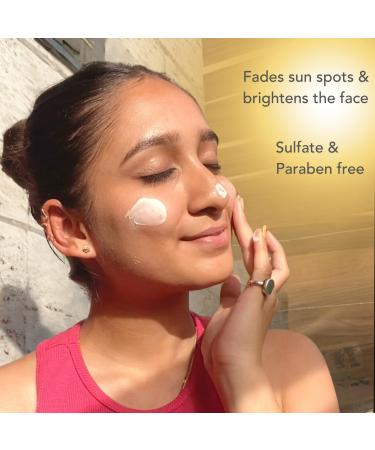 Unisex De-Tan Face Cream - Organic Moisturizer to Reduce Sun Tan | Papaya Turmeric & Licorice | 100g International Shipping Available - Buy Online on GoSupps.com