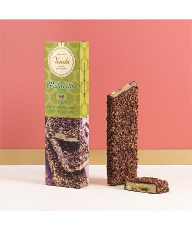 Venchi - Chocoviar Pistachio Chocolate Bar 200 g - With Crunchy Pistachios Caramel Bits and Cocoa Nibs - Gluten Free - Buy Online on GoSupps.com