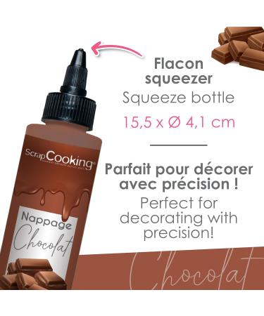 ScrapCooking - Nappage Chocolat 160 g - Flacon Squeezer - Pour Topping & D coration G teaux Glaces Yaourts Cr pes & Gaufres - D co Alimentaire P tisserie - 8563 - Buy Online on GoSupps.com