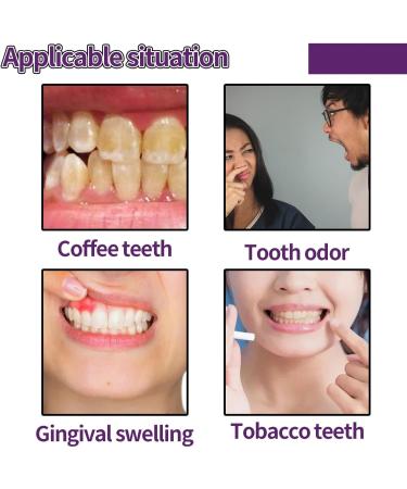 Purple Teeth Whitening Powder - Effective Cosmetic Tooth Cleaning & Whitening for Visible Results - Buy Online on GoSupps.com