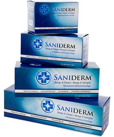 Saniderm Clear Transparent Antibacterial Tattoo Cover Wrap | 10.2 x 2 yard Sterile Roll Sheet - Buy Online on GoSupps.com