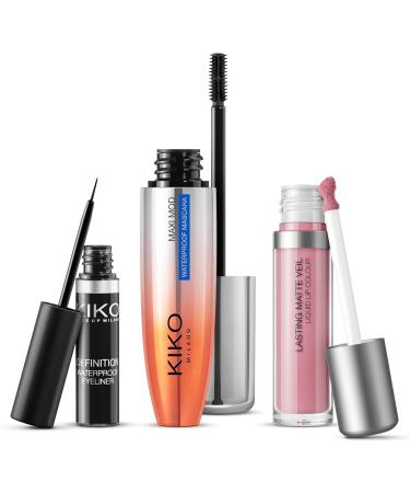 KIKO SpA KIKO Milano Unmissable Makeup Set Makeup Set With A Mascara A Waterproof Eyeliner And A Liquid Lipstick With A Matte Finish - Buy Online on GoSupps.com