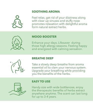 HONG THAI New Herbal Inhaler Cotton Oil Green Pack of 3 - Buy Online on GoSupps.com