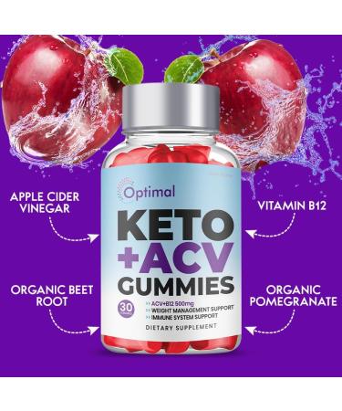 Optimal Keto Gummies - Advanced Formula for Weight Management (1 Bottle) - Buy Online on GoSupps.com