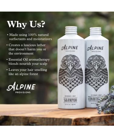 Alpine Provisions Fir & Sage Conditioner - Vegan Plant-Based Hair Care for Moisture & Repair - 16.9 FL Oz - International Shipping Available - Buy Online on GoSupps.com