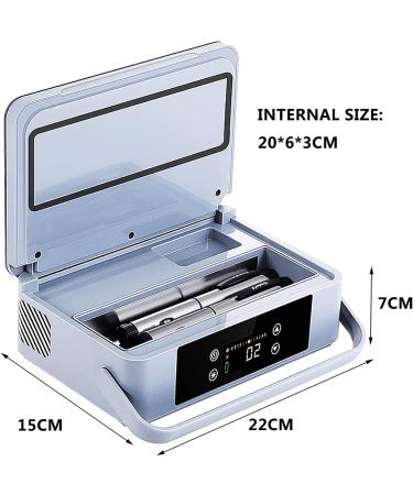 Travel Medicine Cooler - Rechargeable Insulin Storage Box | ZCM-JSDS Portable Mini Cooler with LED Display | 220x150x70mm - Buy Online on GoSupps.com