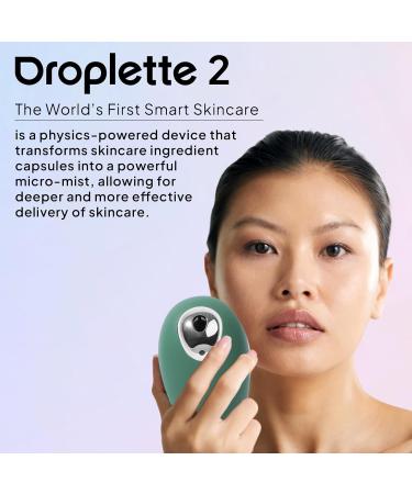Droplette 2 Micro-Infuser Skin Care Tool & Radiant Refill Capsules - Hydration Starter Set with Collagen Retinol Glycolic Acid for Glowing Skin - Buy Online on GoSupps.com