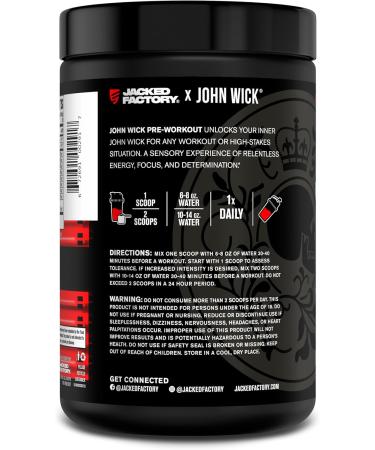 Jacked Factory X John Wick - Wick Mode Pre Workout Powder - Intense Energy Battle-Ready Focus Unstoppable Commitment and Sheer Will - 40 Servings Osaka Cherry Blossom Osaka Cherry Blossom 40 Servings (Pack of 1) - Buy Online on GoSupps.com