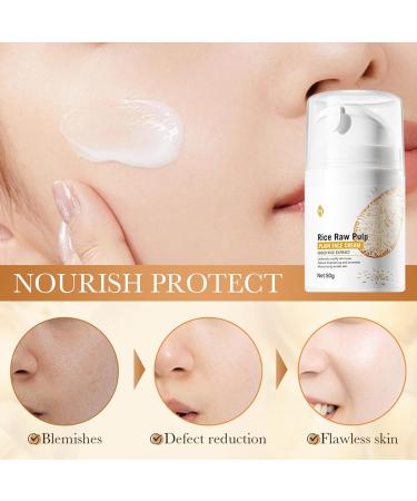  Hppsctink Rice Skin Cream 50g Rice Paste Cream Brightness & Rejuvenation Facial Hydration Firming Cream - Buy Online on GoSupps.com