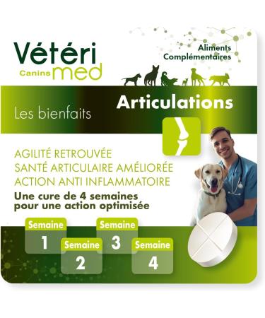 V t rimed ARTICULATIONS 30 tablets Action Against Arthritis in Dogs Natural Anti-inflammatory made in France - Buy Online on GoSupps.com
