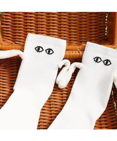 2 Pairs Funny Magnetic Suction 3D Doll Couple Socks - Unisex Casual Socks - Buy Online on GoSupps.com