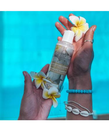 Orienta Natural Hair Shampoo - Jasmine & Indian Almond | Vegan Sulfate & Paraben-Free | Anti-Hair Loss & Scalp Itching | Moisture & Volume | 210ml - Buy Online on GoSupps.com